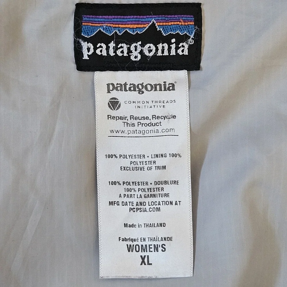 Patagonia Los Gatos Fleece Womens XL Grey Wavy Textured Mock Neck Gorpcore Cozy - Picture 4 of 15